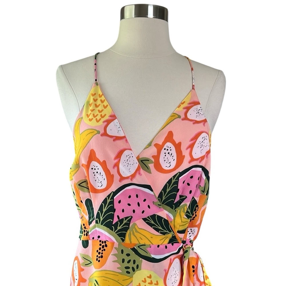 Hutch Yellow and Pink High Low Dress - Picture 5 of 12